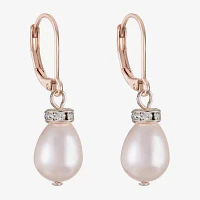 Monet Jewelry Womens Simulated Pearl Drop Earrings