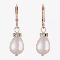 Monet Jewelry Womens Simulated Pearl Drop Earrings