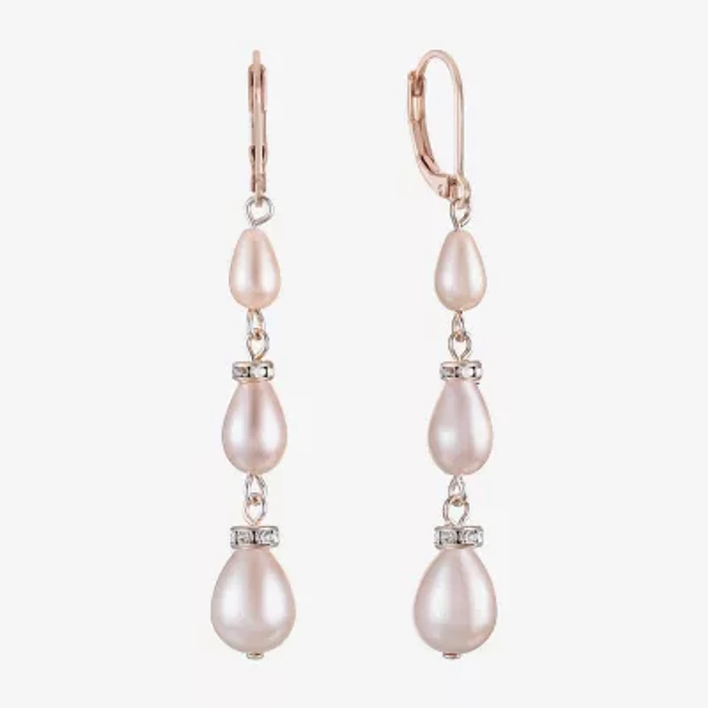 Monet Jewelry Simulated Pearl Drop Earrings