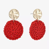 Liz Claiborne Large Round Drop Earrings