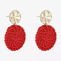 Liz Claiborne Large Round Drop Earrings