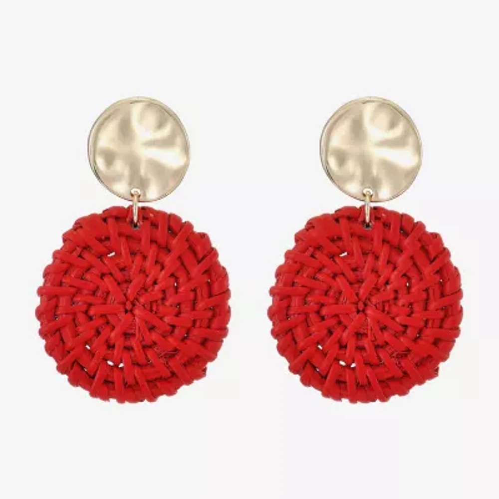 Liz Claiborne Large Round Drop Earrings