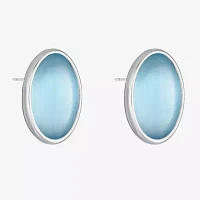 Liz Claiborne 16.5mm Oval Stud Earrings