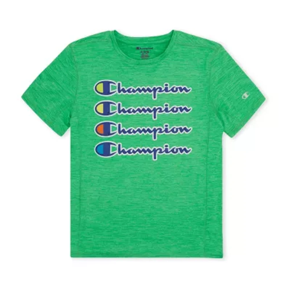 Champion Big Boys Crew Neck Short Sleeve Graphic T-Shirt