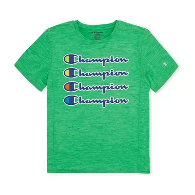 Champion Big Boys Crew Neck Short Sleeve Graphic T-Shirt