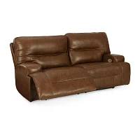 Signature Design By Ashley® Francesca Dual Power Leather Reclining Sofa