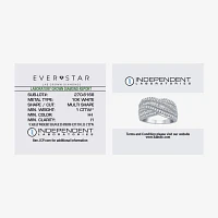 (H-I / I1) 1 CT. T.W. Lab Grown White Diamond 10K Gold Crossover Band