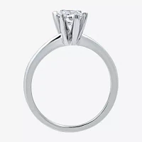 (G / Si1-Si2) Womens 1 CT. Lab Grown White Diamond 14K Gold Marquise Solitaire Engagement Ring