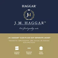 J.M. Haggar™ Tailored Fit Glen Plaid Suit Separate Jacket