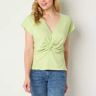 Sam And Jess Womens V Neck Blouse