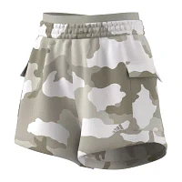 adidas Essentials 3 Stripes Camo Print Cargo Shorts