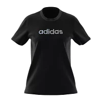 adidas Rhinestone Linear Logo Tee