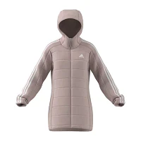 adidas Essentials 3 Stripe Light Down Long Jacket