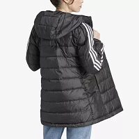 adidas Essentials 3 Stripe Light Down Long Jacket