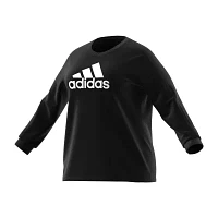 adidas Big Logo Long Sleeve Tee (Plus Size)