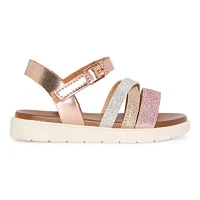 Thereabouts Lil Lila Toddler Girls Ankle Strap Footbed Sandals
