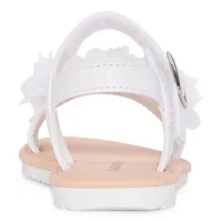 Christie & Jill Toddler Girls Lil Ava Ankle Strap Flat Sandals