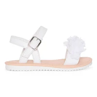 Christie & Jill Toddler Girls Lil Ava Ankle Strap Flat Sandals