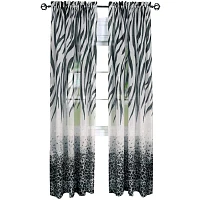 Kenya Rod Pocket Sheer Single Curtain Panels