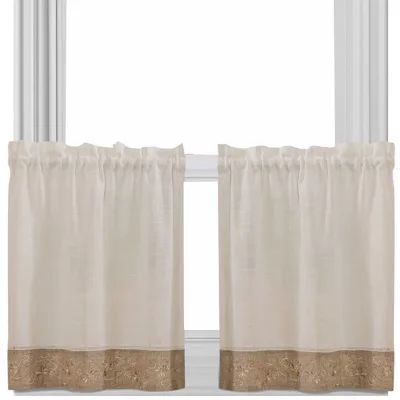 Oakwood 2-pc. Rod Pocket Window Tier