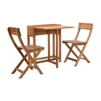 Walten Patio Collection 3-pc. Bistro Set Folding