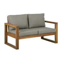 Seville Wood-Frame Patio Loveseat