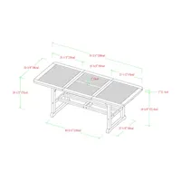 Catania Extendable Patio Dining Table