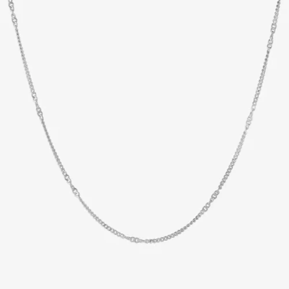 Silver Treasures Made In Italy Sterling Silver 18 Inch Cable Chain Necklace