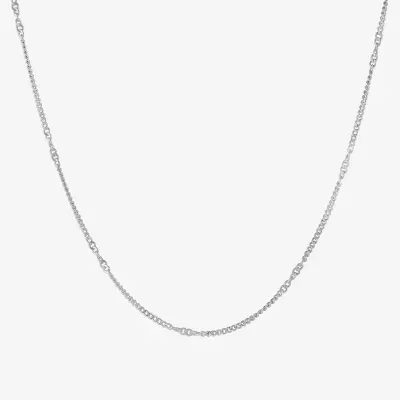 Silver Treasures Made In Italy Sterling Silver 18 Inch Cable Chain Necklace