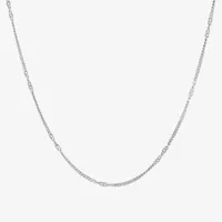 Silver Treasures Made In Italy Sterling Silver 18 Inch Cable Chain Necklace