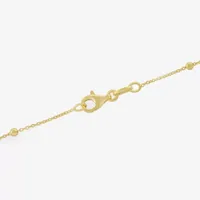 Silver Treasures Made In Italy 14K Gold Over Silver 18 Inch Bead Chain Necklace