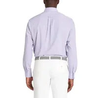 IZOD Premium Essential Mens Classic Fit Long Sleeve Plaid Button-Down Shirt