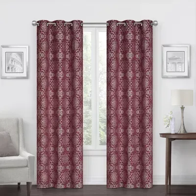 Regal Home Becker Energy Saving Light-Filtering Grommet Top Set of 2 Curtain Panel