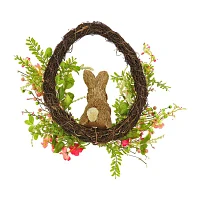 National Tree Co. 16 Bunny Wreath