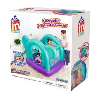 Bestway Up In & Over™ Energetic Elephant Bouncer With Built-In Pump Pool Float