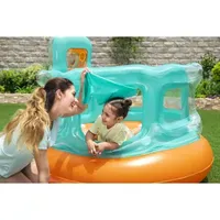 Bestway Up In & Over™ Hops 'N Hoops Bouncer Pool Float