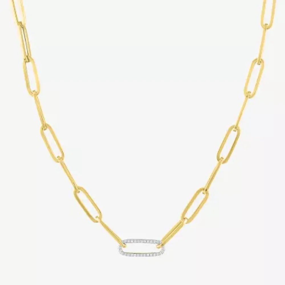 FINE JEWELRY Diamond Addiction Womens 1/10 CT. T.W. Mined White Diamond 10K Gold  Pendant Necklace | Plaza Del Caribe
