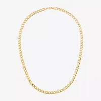 Made Italy Unisex Adult 18 - 22 Inch 10K Gold Link Necklace