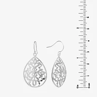 Silver Reflections Pure Silver Over Brass Pear Drop Earrings