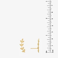 Silver Treasures Womens 14K Gold Over Silver Ear Climbers