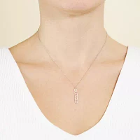 Silver Treasures Blessed Womens Sterling Silver Pendant Necklaces