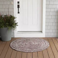 Colonial Mills Luna Tweed Reversible Round Doormat