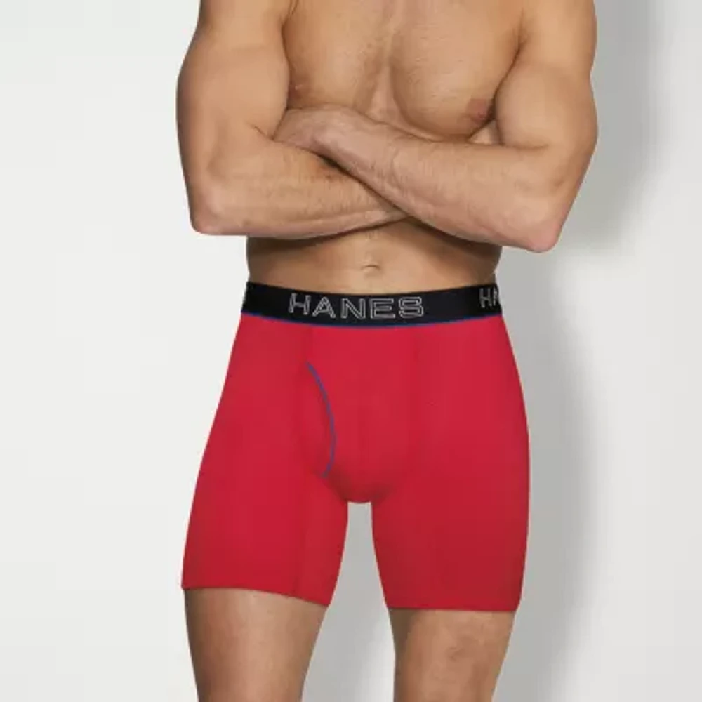 Hanes Ultimate Comfort Flex Fit Ultra Lightweight Bonus Pack Mens 5 Boxer Briefs