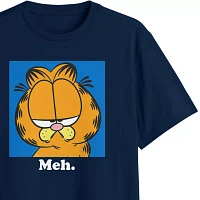 Novelty Mens Crew Neck Short Sleeve Regular Fit Garfield Graphic T-Shirt