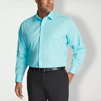 Van Heusen Everyday Defense Mens Classic Fit Wrinkle Free Long Sleeve Dress Shirt