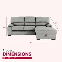 Gallo 2-pc. Pad-Arm Sleeper Sectional