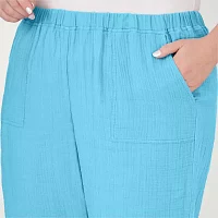 Alfred Dunner Summer Breeze Mid Rise Plus Capris