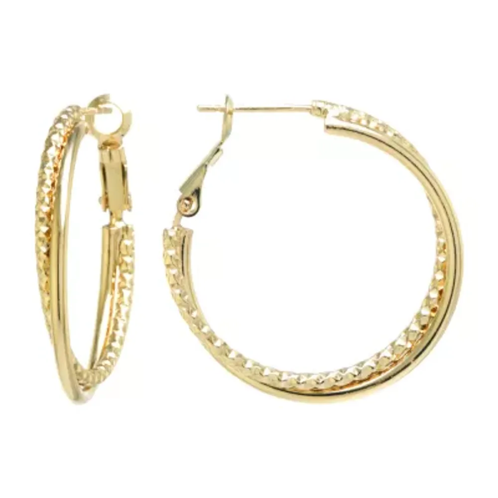 Soko Mpira 24K Gold Bone Hoop Earrings – Tamarind
