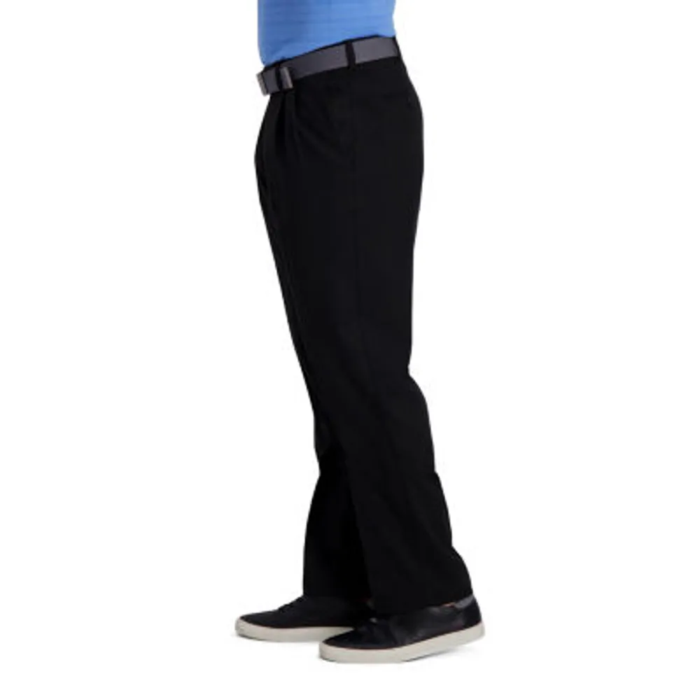 Haggar® Mens Cool Right Performance Classic Fit Pleated Pant