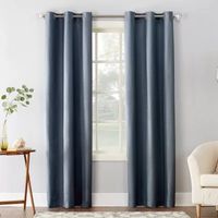 Sun Zero Cooper Energy Saving Light-Filtering Grommet Top Single Curtain Panel